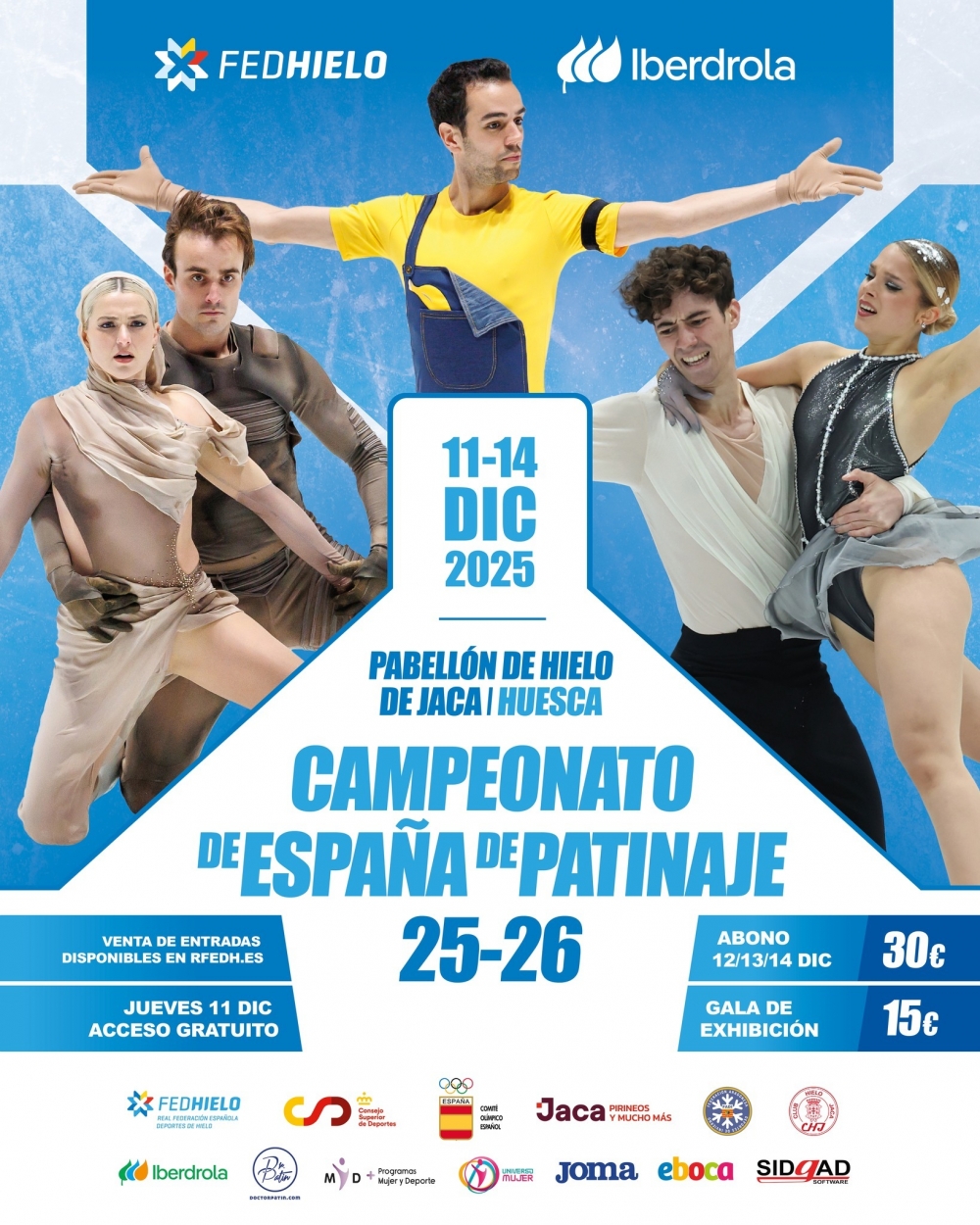 Campeonato de España absoluto de patinaje artístico sobre hielo 2025 - HIELO ESPAÑOL